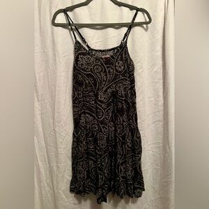 Paisley Black and Gray Women's Skirt
